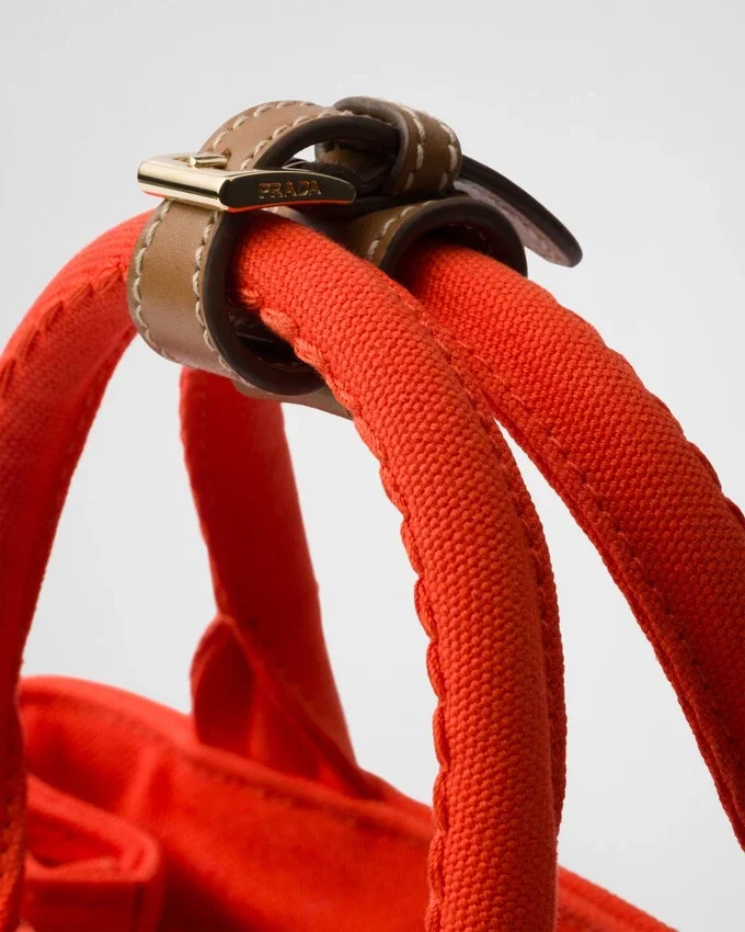 Bolso de mano Prada Jardiniare Mini de lona de algodón Bolso de mano Prada Jardiniare Mini de lona de algodón
