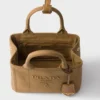 Bolso de mano Prada Jardiniare Mini de lona de algodón Bolso de mano Prada Jardiniare Mini de lona de algodón