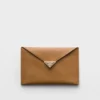 Bolso de mano tipo sobre de piel Saffiano Bolso de mano tipo sobre de piel Saffiano