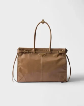 Bolso de piel extragrande Prada Bonnie