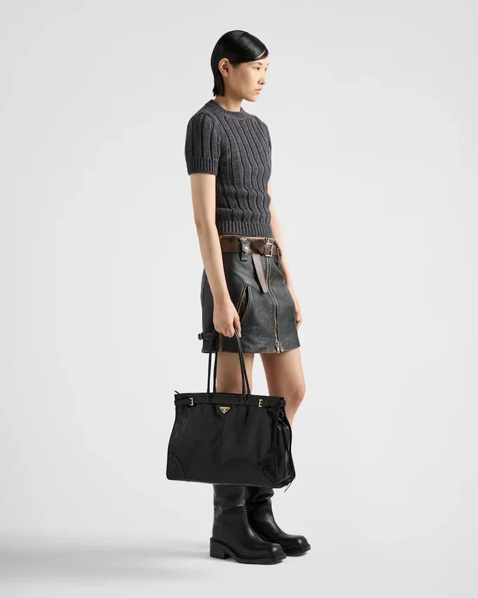 Bolso de piel extragrande Prada Bonnie Bolso de piel extragrande Prada Bonnie