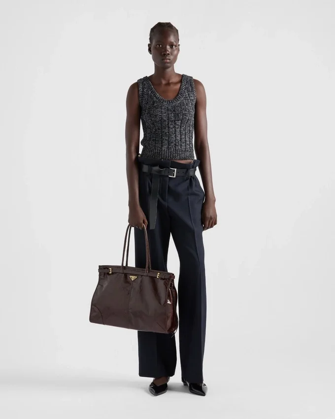 Bolso de piel extragrande Prada Bonnie Bolso de piel extragrande Prada Bonnie