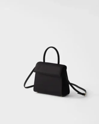Bolso de satén Prada Minuit
