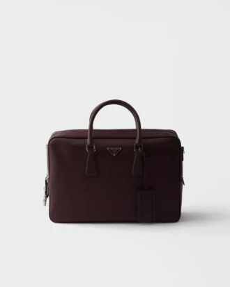Bolso de trabajo de piel Saffiano