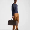 Bolso de viaje de piel Saffiano Bolso de viaje de piel Saffiano