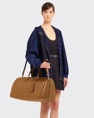 Bolso de viaje de piel Saffiano