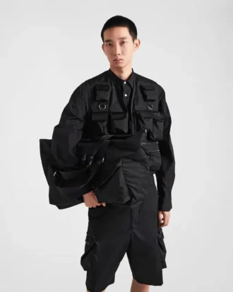 Bolso de viaje de Re-Nylon y cuero