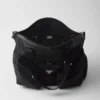 Bolso de viaje de Re-Nylon y cuero Bolso de viaje de Re-Nylon y cuero