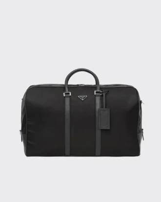 Bolso de viaje de Re-Nylon y piel Saffiano Bolso de viaje de Re-Nylon y piel Saffiano