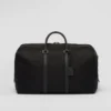 Bolso de viaje de Re-Nylon y piel Saffiano Bolso de viaje de Re-Nylon y piel Saffiano