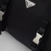 Bolso de viaje de Re-Nylon y piel Saffiano Bolso de viaje de Re-Nylon y piel Saffiano