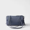 Bolso de viaje grande de Re-Nylon y piel Saffiano Bolso de viaje grande de Re-Nylon y piel Saffiano
