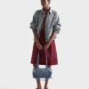 Bolso de viaje grande de Re-Nylon y piel Saffiano Bolso de viaje grande de Re-Nylon y piel Saffiano