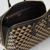 Bolso de viaje mediano de tela bordada con el símbolo de Prada Bolso de viaje mediano de tela bordada con el símbolo de Prada