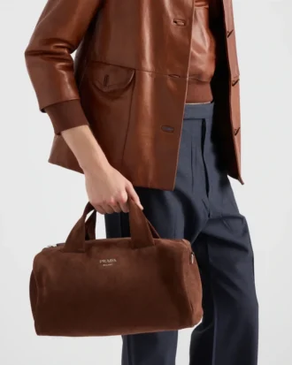 Bolso de viaje pequeño de gamuza