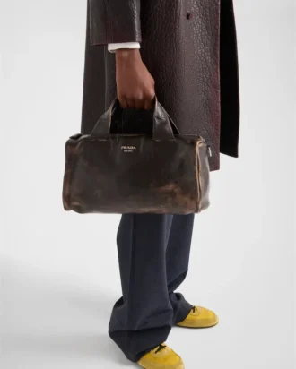 Bolso de viaje pequeño de piel napa