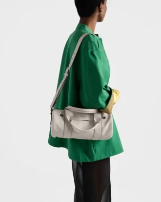Bolso grande de cuero con asa superior Prada Route
