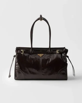 Bolso grande de cuero Prada Bonnie