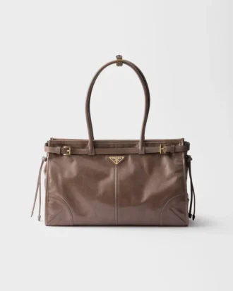 Bolso grande de cuero Prada Bonnie