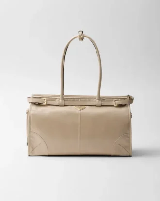 Bolso grande de cuero Prada Bonnie