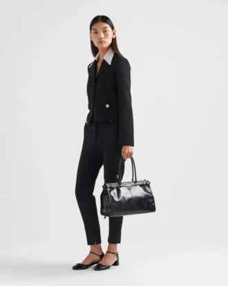 Bolso grande de cuero Prada Bonnie
