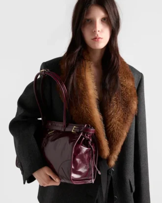 Bolso grande de cuero Prada Bonnie
