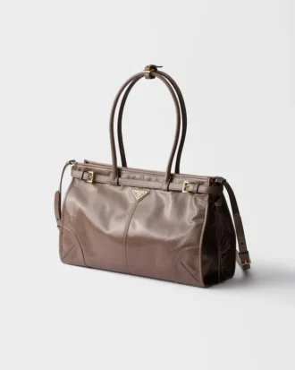 Bolso grande de cuero Prada Bonnie