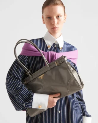 Bolso grande de cuero Prada Bonnie
