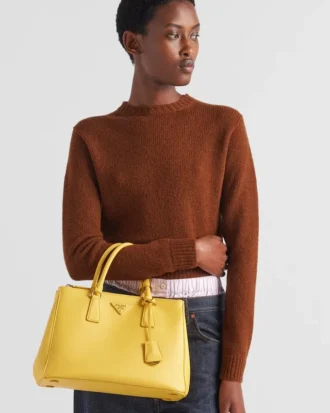 Bolso grande de cuero Prada Galleria