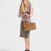 Bolso grande de gamuza Bonnie de Prada Bolso grande de gamuza Bonnie de Prada