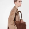 Bolso grande de gamuza Bonnie de Prada Bolso grande de gamuza Bonnie de Prada