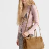 Bolso grande de gamuza Bonnie de Prada Bolso grande de gamuza Bonnie de Prada