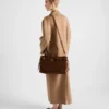 Bolso grande de gamuza Bonnie de Prada Bolso grande de gamuza Bonnie de Prada