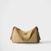 Bolso grande de ganchillo y cuero Prada Aimae Bolso grande de ganchillo y cuero Prada Aimae