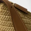 Bolso grande de ganchillo y cuero Prada Aimae Bolso grande de ganchillo y cuero Prada Aimae