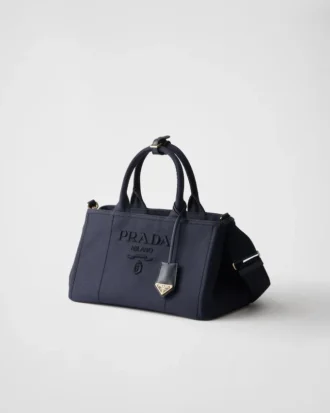 Bolso grande de lona de algodón Prada Jardiniare