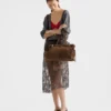 Bolso grande de piel de nubuck Bonnie de Prada Bolso grande de piel de nubuck Bonnie de Prada