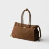 Bolso grande de piel de nubuck Bonnie de Prada Bolso grande de piel de nubuck Bonnie de Prada