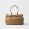 Bolso grande de piel de nubuck Bonnie de Prada Bolso grande de piel de nubuck Bonnie de Prada
