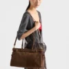 Bolso grande de piel de nubuck Bonnie de Prada Bolso grande de piel de nubuck Bonnie de Prada