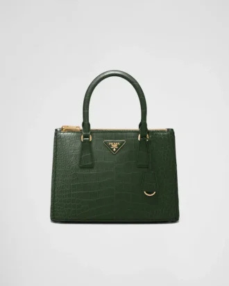 Bolso mediano de piel de cocodrilo Prada Galleria