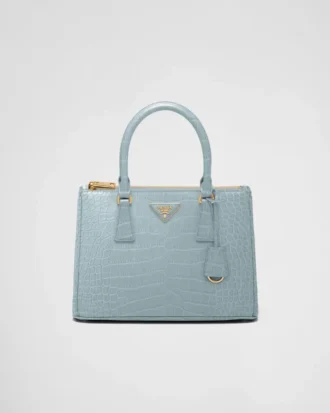 Bolso mediano de piel de cocodrilo Prada Galleria