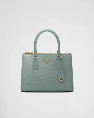 Bolso mediano de piel de cocodrilo Prada Galleria