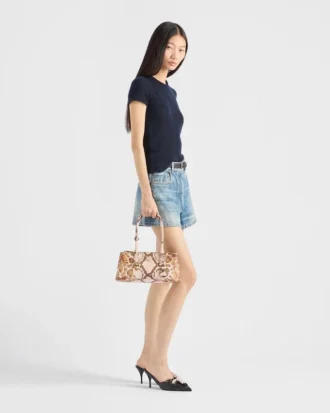Bolso mediano Prada Galleria de piel Saffiano estampada