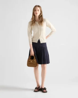 Bolso mini acolchado de Re-Nylon con lazo