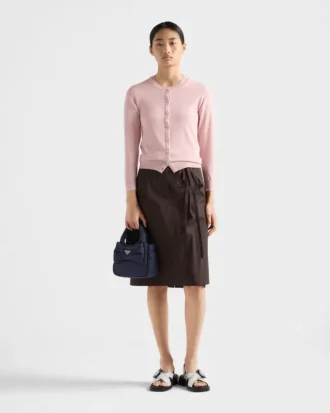 Bolso mini acolchado de Re-Nylon con lazo