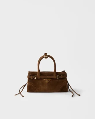 Bolso mini Bonnie de ante de Prada