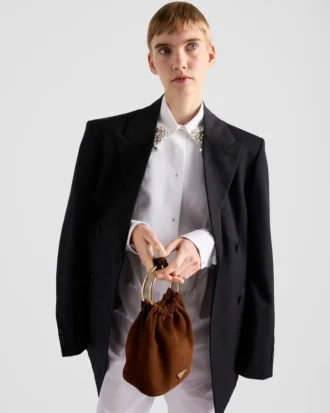 Bolso mini de gamuza