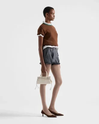 Bolso mini de piel Bonnie de Prada