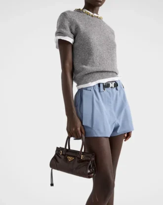 Bolso mini de piel Bonnie de Prada